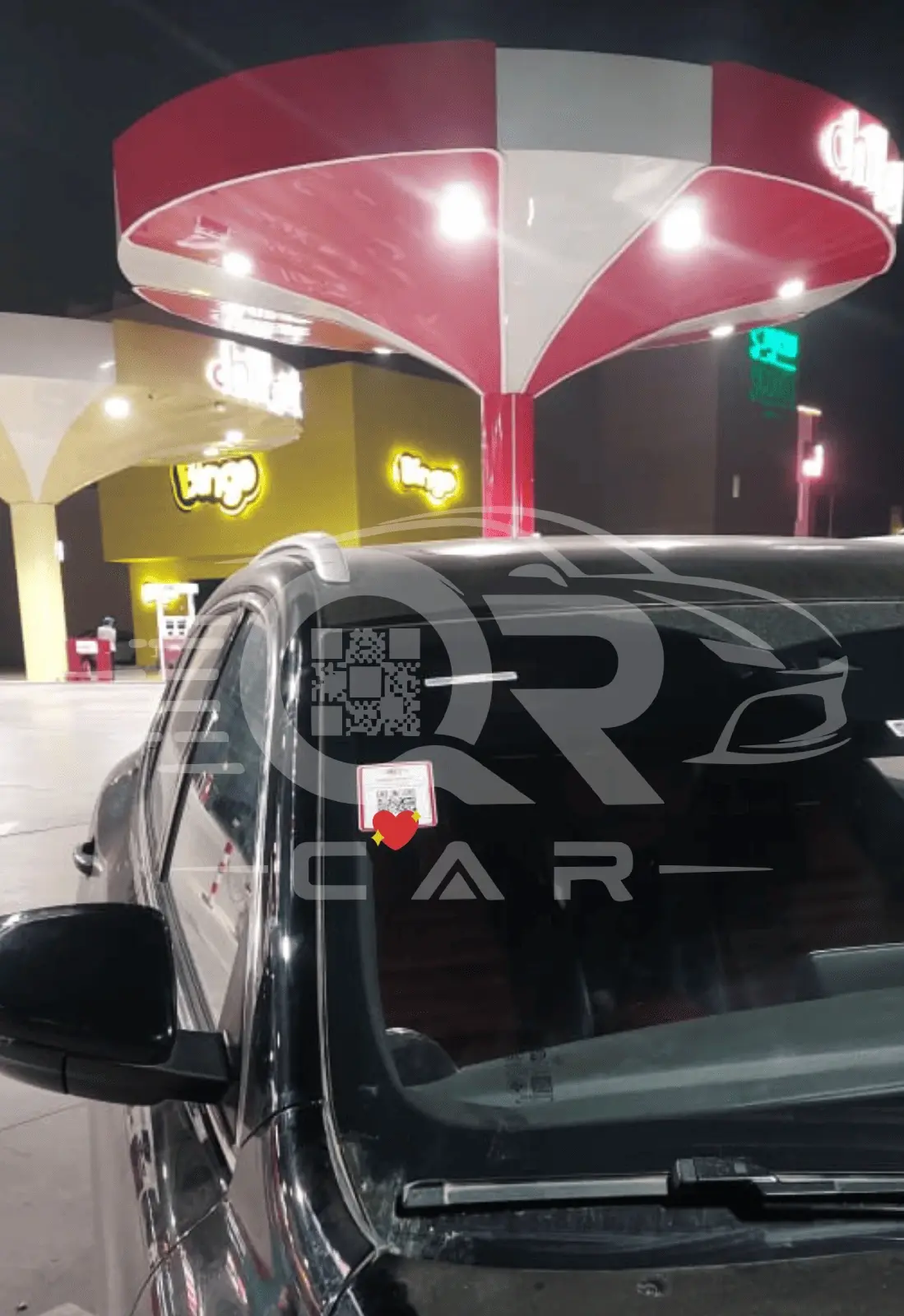 Sticker QR Car sur la voiture d’un utilisateur 12