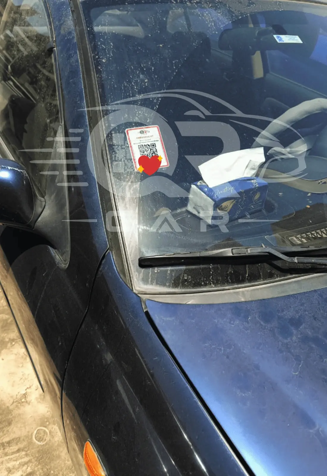 Sticker QR Car sur la voiture d’un utilisateur 15
