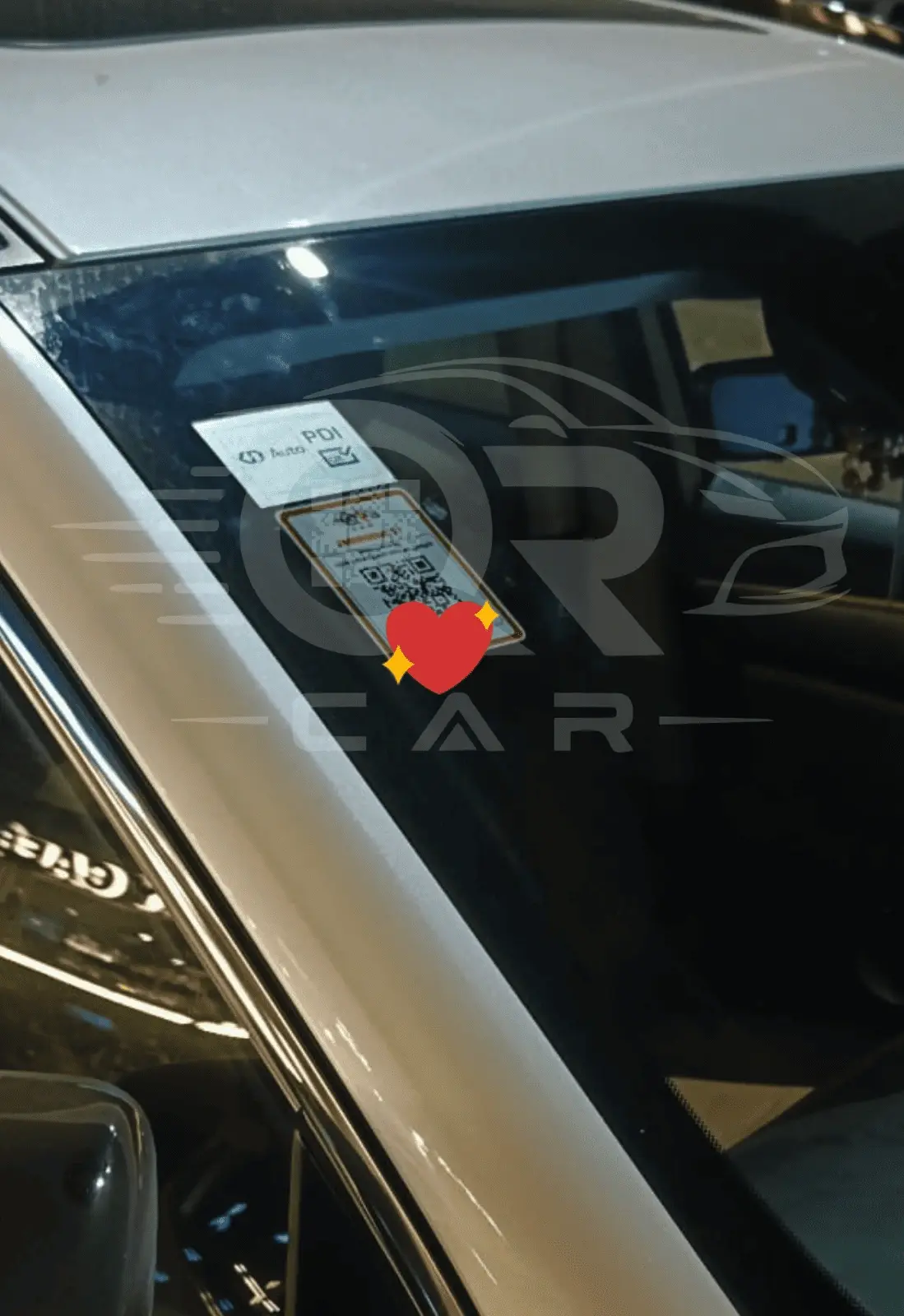 Sticker QR Car sur la voiture d’un utilisateur 8