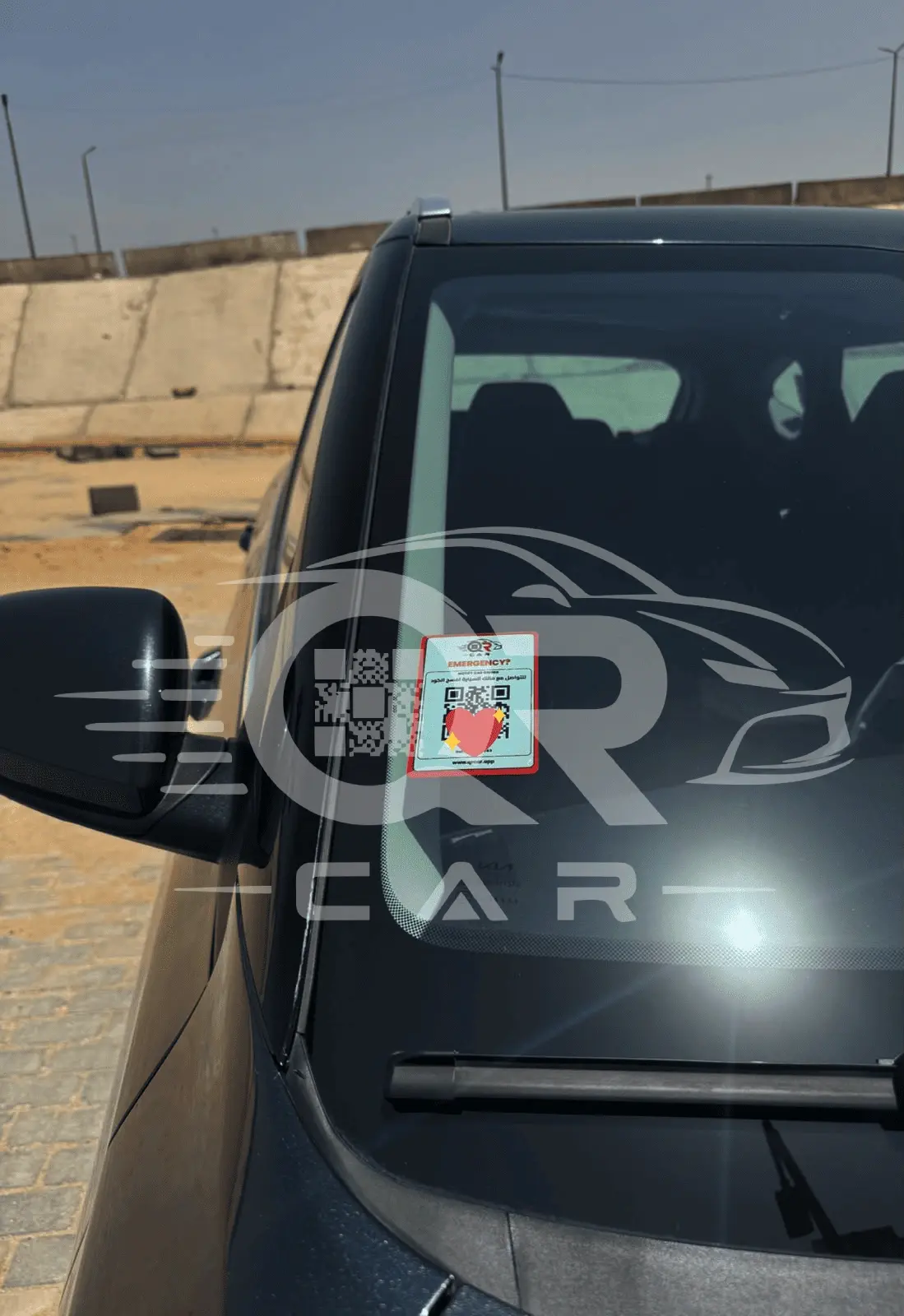 Sticker QR Car sur la voiture d’un utilisateur 9
